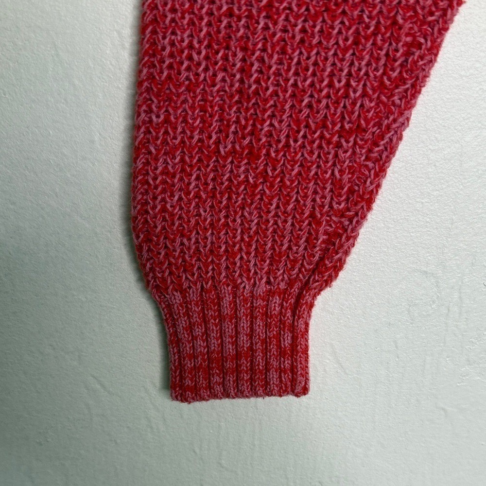 Wild Fable Women Red Marled Knit Crew Neck Long‎ Sleeve Sweater Size M - Picture 4 of 12